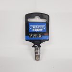 Draper Socket Adapter/Converter (1/4"F, 3/8"M)