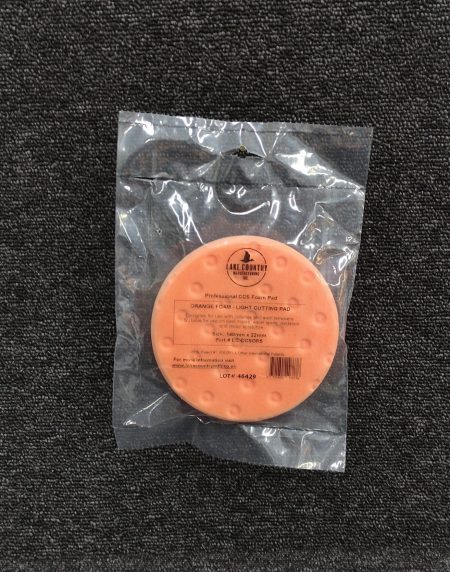 Lake Country Foam Light Cutting Pad Orange 140x22mm