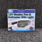 StreetWize 12V Heater, Fan & Defroster With Light