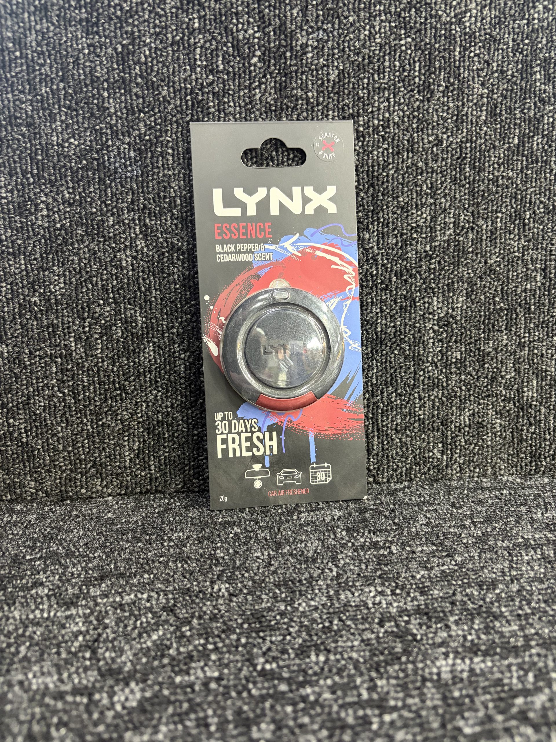 Ideal for hanging from your rear-view mirror, the scented discs bring a choice of six authentic fragrances to your ride. The scented disc’s sophisticated design means it’s perfect for making an understated style statement, helping you unleash your car’s true attractiveness. Releasing scents gradually, the scented discs keep your wheels fresh every day. Now, the best Lynx fragrances have been transformed into an enticing range of scented car air fresheners to keep your ride clean and cool! Developed in different formats including scented discs, mini vents, and gel cans, there’s an Lynx car air freshener that’ll boost your confidence no matter what state your car is in! All are available in iconic Lynx fragrances. Securely sealed for 100% protected freshness, each Lynx car air freshener is perfectly infused to ensure slower, long-lasting scent release, so you and your ride stay fresher for longer! Our sealed car air fresheners offer a 100% invigorating scent every time, guaranteeing your favorite fragrance lasts longer. You’re welcome!